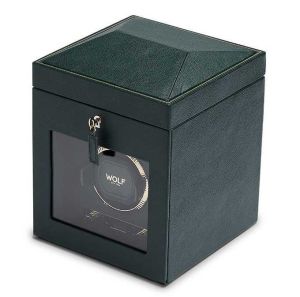 British Racing British Racing Single Watch Winder With Storage - Green by Wolf
