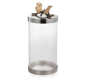 Butterfly Ginkgo Kitchen Canister Large by Michael Aram