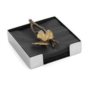 Butterfly Ginkgo Cocktail Napkin Holder by Michael Aram