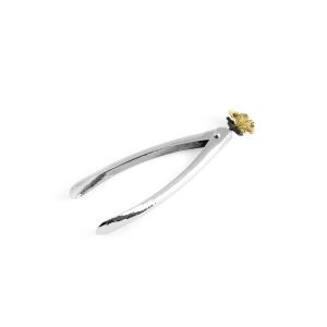 Butterfly Ginkgo Small Lock Spring Tongs by Michael Aram