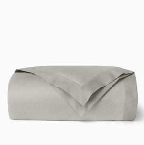 Carlotta Grey Queen Duvet Cover by Sferra