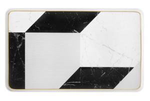 Carrara Large Rectangular Platter by Vista Alegre