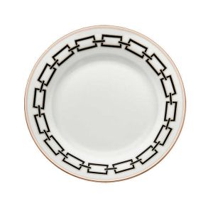 Catene Nero Dessert Plate by Richard Ginori
