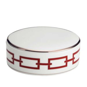 Catene Scarlatto Round Box With Cover by Richard Ginori