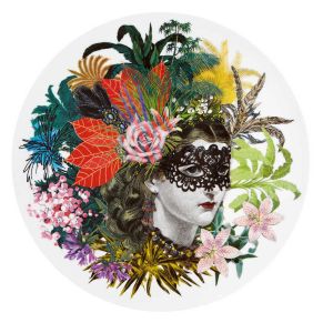 Christian Lacroix - Love Who You Want Charger &quotMamzelle Scarlet&quot by Vista Alegre