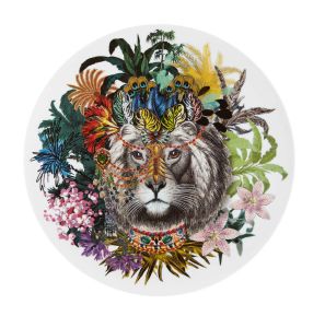 Christian Lacroix - Love Who You Want Charger Plate &quotJungle King&quot by Vista Alegre