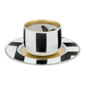 Christian Lacroix - Sol Y Sombra Coffee Cup & Saucer by Vista Alegre