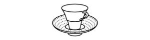 Cielo #307 Espresso Cup W/ Saucer #311 50ml by Hering Berlin