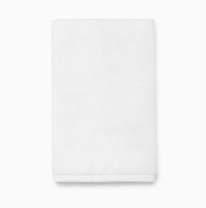 Cielo White Hand Towel by Sferra