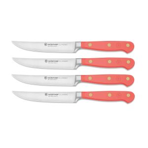 Classic Coral Peach 4-Pcs. Steak Knife Set by Wusthof Trident