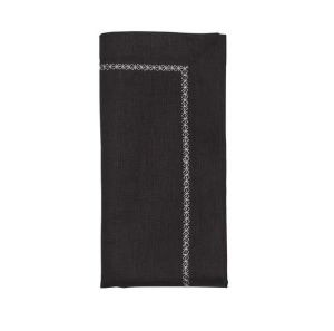 Classic Napkin Black Set Of 4 by Kim Seybert
