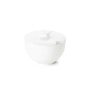Classic Sugar Bowl With Lid Round 0.25 L White by Dibbern