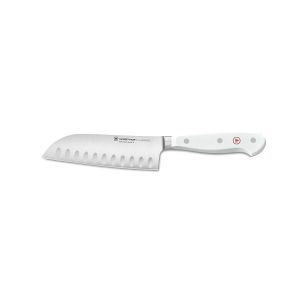 Classic White 5&quot Hollow Gr. Santoku by Wusthof Trident