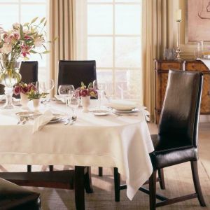 Classico White S/6 Oblong Cocktail Napkins by Sferra