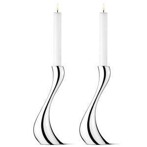 Cobra Candleholder Large 2 Pcs by Georg Jensen