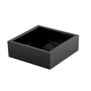 Cocktail Napkin Holder Black Acrylic by Caspari