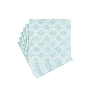 Cocktail Napkin Paper Linen Basketry Mist 15/Pk by Caspari