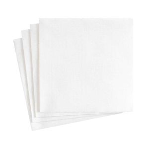 Cocktail Napkin White Paper Linen 15/Pk by Caspari