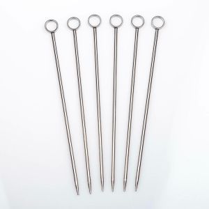 Cocktail Picks Circle Stainless Steel Set Of 6 by Japanese Bar Tools