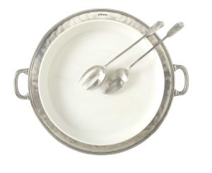 Convivio Round Serving casserole/platter W/Handles. by Match