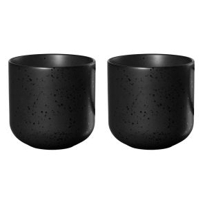 Coppa Kuro Set Of 2 Tea Cups by Asa Selection
