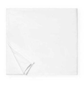 Corto Celeste White Twin Duvet Cover by Sferra