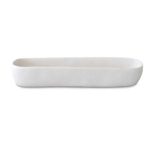 Cuadrado Short Centerpiece Bowl White by Tina Frey