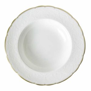 Darley Abbey Pure Gold Rim Soup by Royal Crown Derby