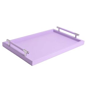 Dedalo Liverpool Medium Rectangular Tray Lavender by Pinetti