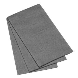 Deluxe Napkin Guest Towel Dark Grey 25pcs by The Napkins