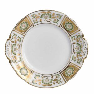Derby Panel Green Bread & Butter Plate by Royal Crown Derby