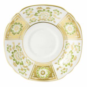 Derby Panel Green Breakfast Saucer by Royal Crown Derby