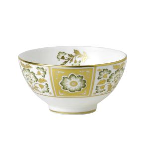 Derby Panel Green Footed Rice Bowl by Royal Crown Derby
