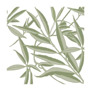 Dinner Napkin Feuilles De Saule by Francoise Paviot