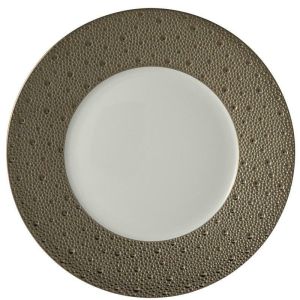 Ecume Platinum Dinner Plate by Bernardaud