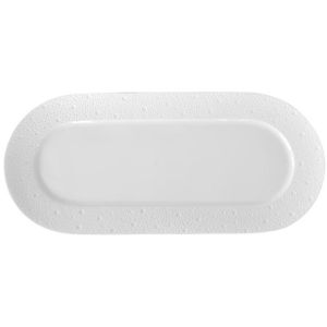 Ecume White Cake Plate 15in by Bernardaud