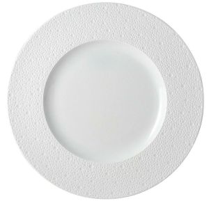 Ecume White Service Plate - 12.4 In. by Bernardaud