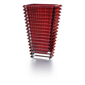 Eye Vase Red Rectangular, Large by Baccarat