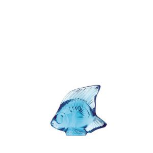 Fish Figure Light Blue by Lalique