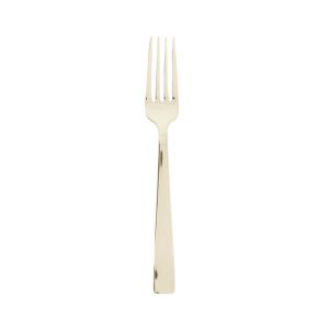 Flat Champagne Stainless Dessert Fork by Sambonet