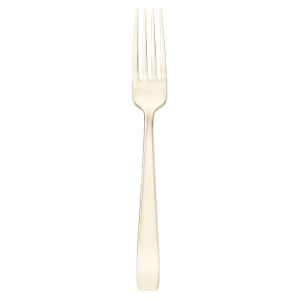 Flat Champagne Stainless Table Fork by Sambonet