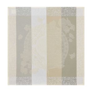 Fleurs Gourmandes Chalk Napkin by Le Jacquard Francais