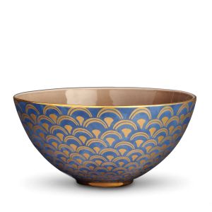 Fortuny Dinnerware Bowl Papiro Blue - Large by L'Objet