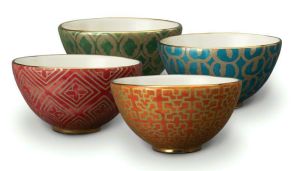 Fortuny Dinnerware Cereal Bowls Assortment Set/4 by L'Objet