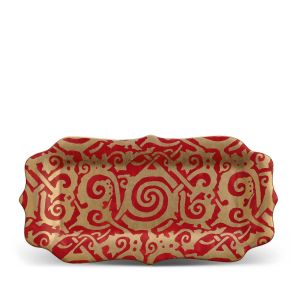 Fortuny Dinnerware Platter Rectangular - Maori Red by L'Objet