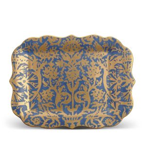 Fortuny Dinnerware Platter Rectangular - Pergolesi Blue by L'Objet