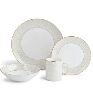 Gio Gold Dinnerware Set, 4 Pieces by Wedgwood