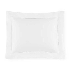 Giotto White Boudoir Sham by Sferra