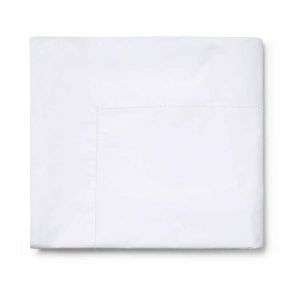 Giza 45 Percale White King Flat Sheet by Sferra