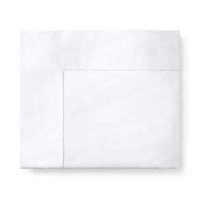 Giza 45 Sateen White King Duvet Cover by Sferra